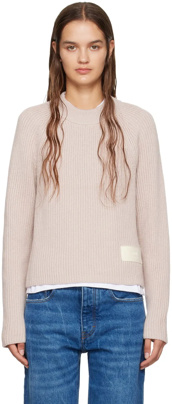 AMI Patch Sweater