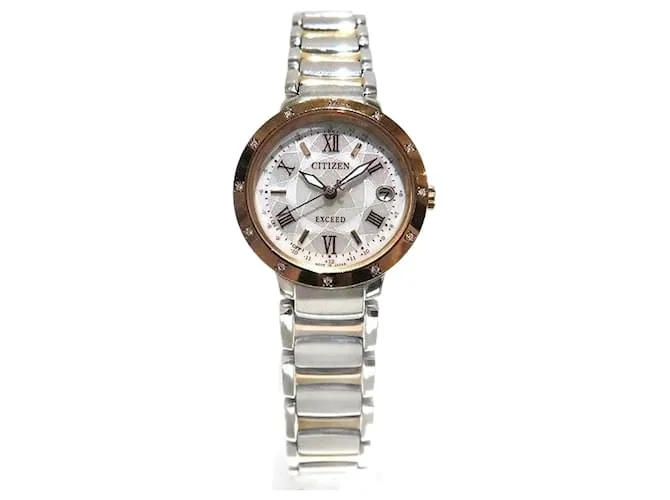 & OTHER STORIES RELOJ SOLAR RADIOCONTROLADO DE ACERO INOXIDABLE PLATEADO PARA MUJER CITIZEN  MODELO H060T022634 (PREOWNED