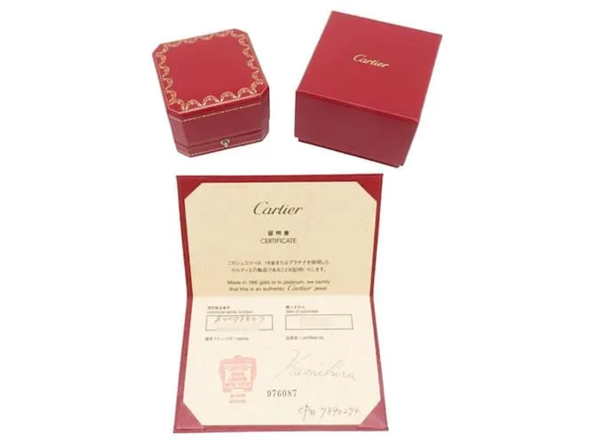 Anillo Cartier Maillon Panthère K18PG Dorado 