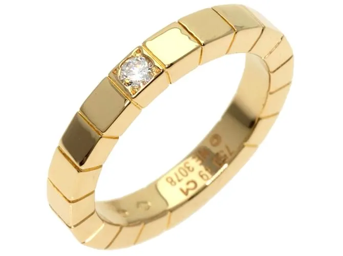 Anillo de diamante Cartier Lanier 1P Dorado 