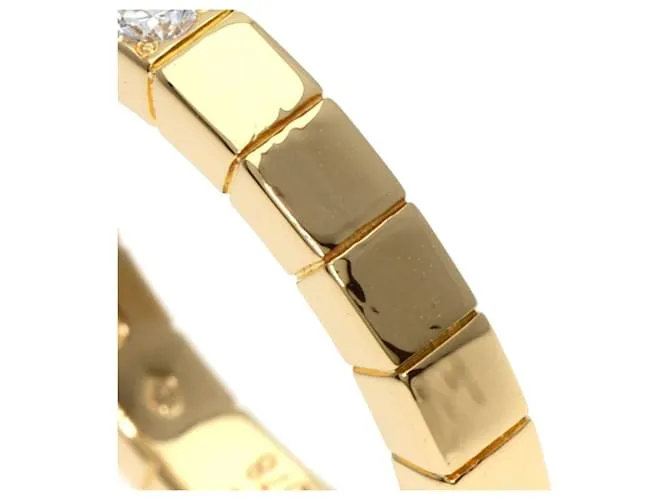 Anillo de diamante Cartier Lanier 1P Dorado 