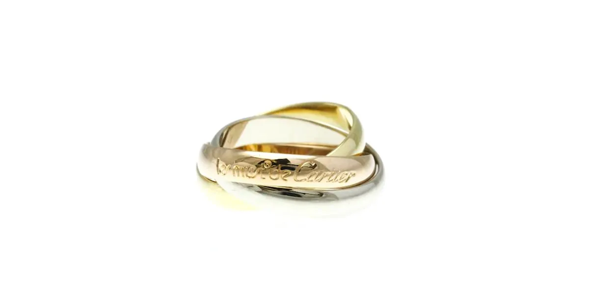 Anillo Trinity de Cartier Dorado 