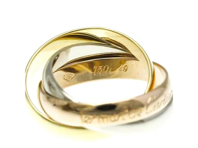Anillo Trinity de Cartier Dorado 