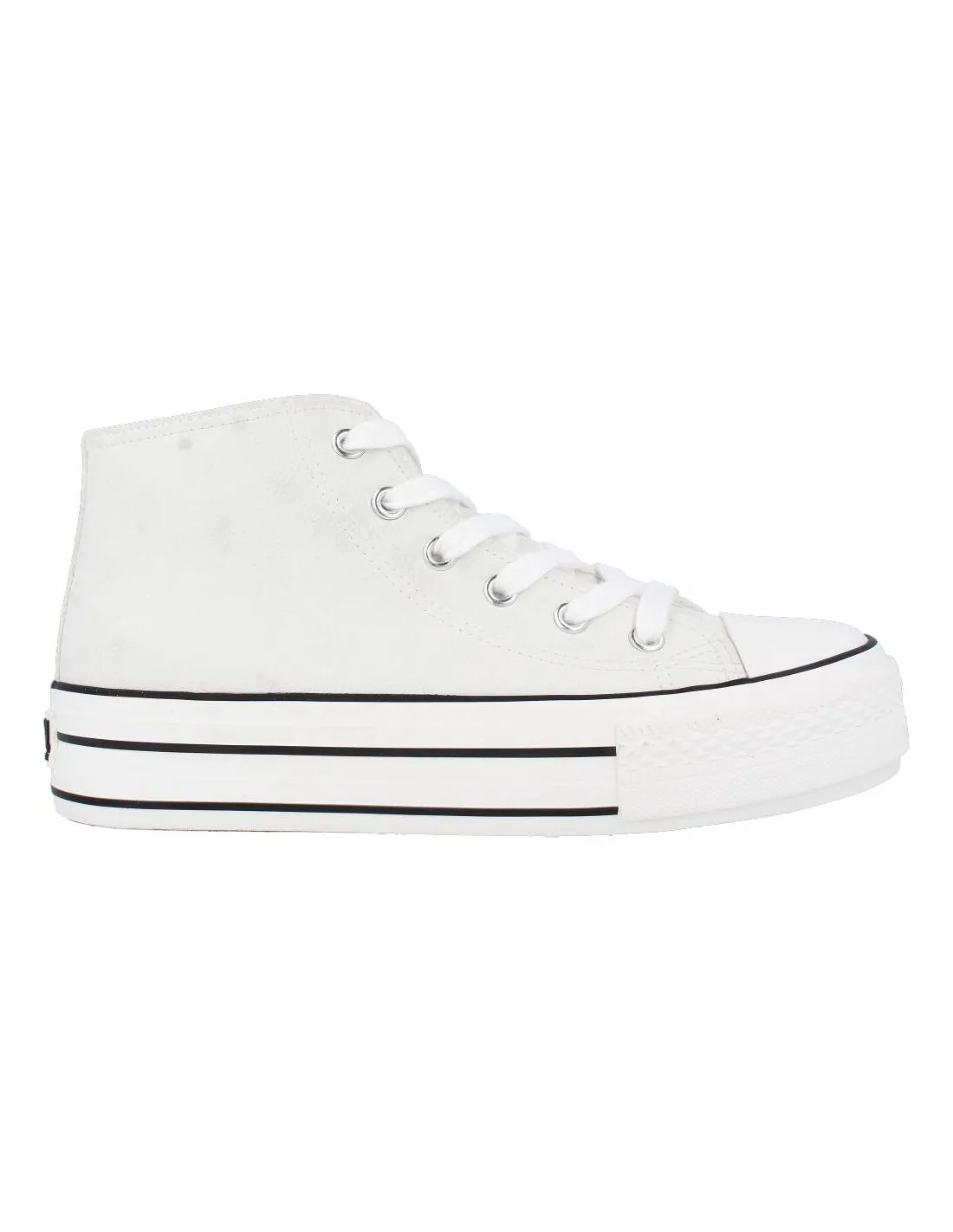B&W  DEPORTIVA BASKET PLATAFORMA BLANCO