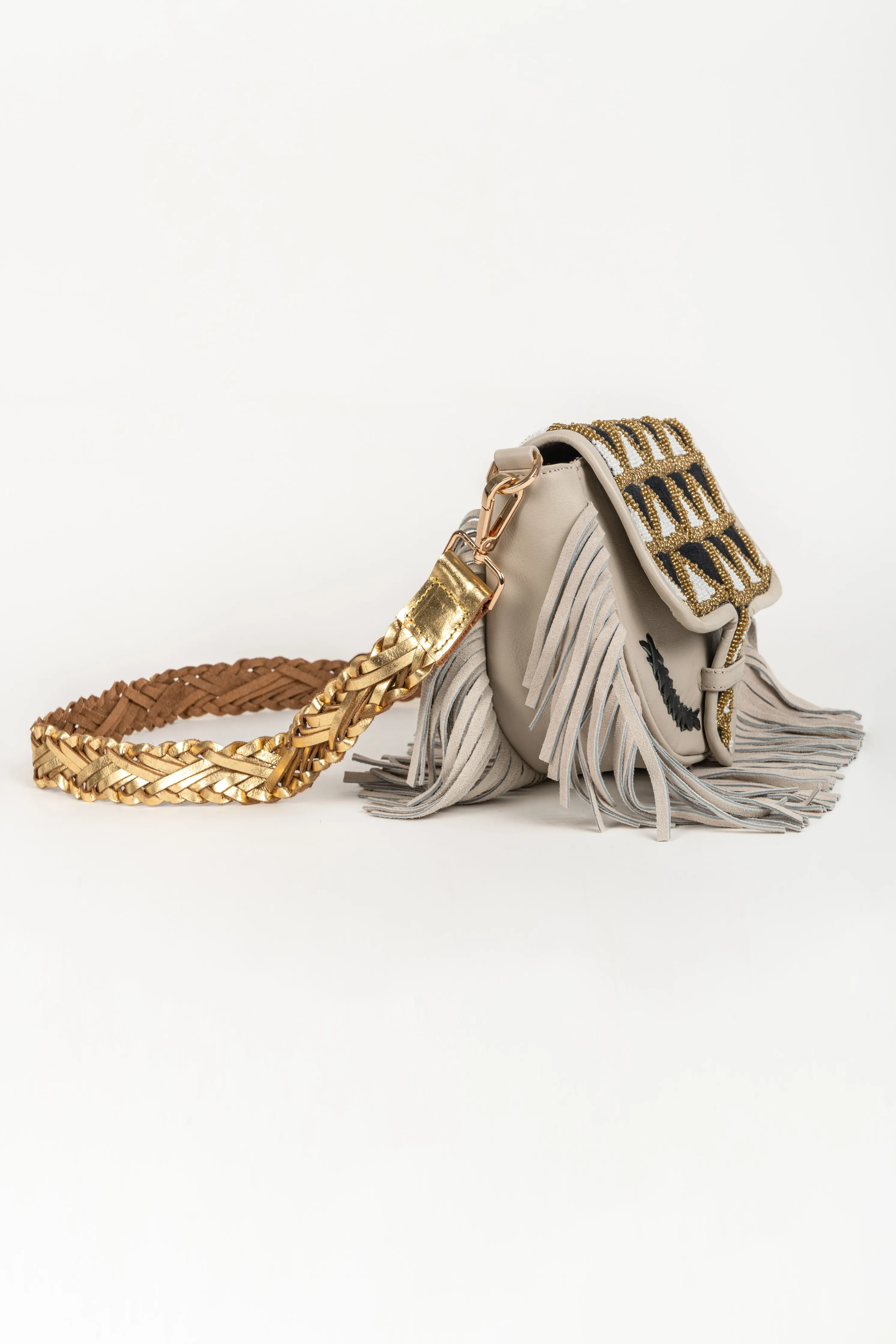 Bandolera piel Medellin Negro