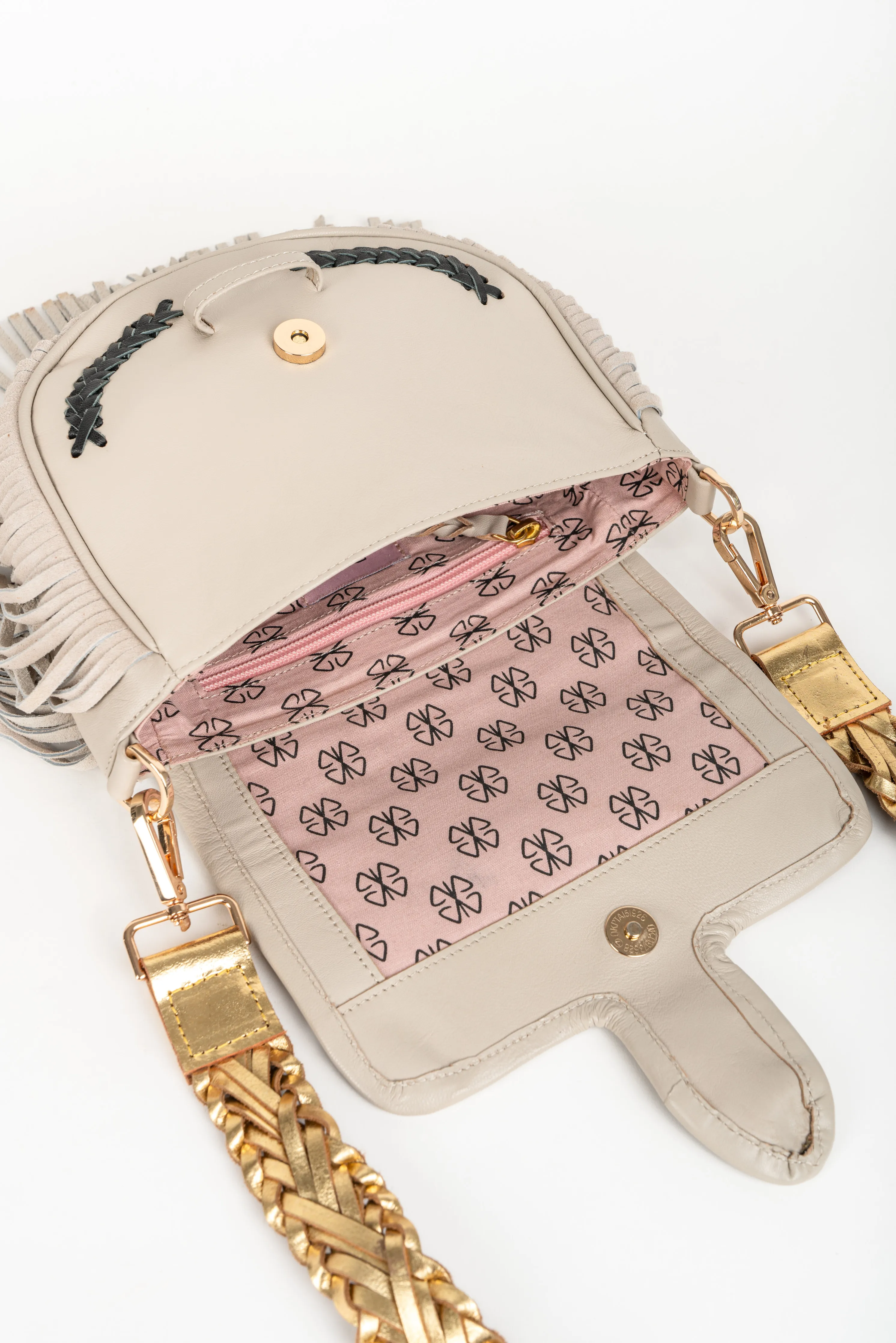 Bandolera piel Medellin Negro
