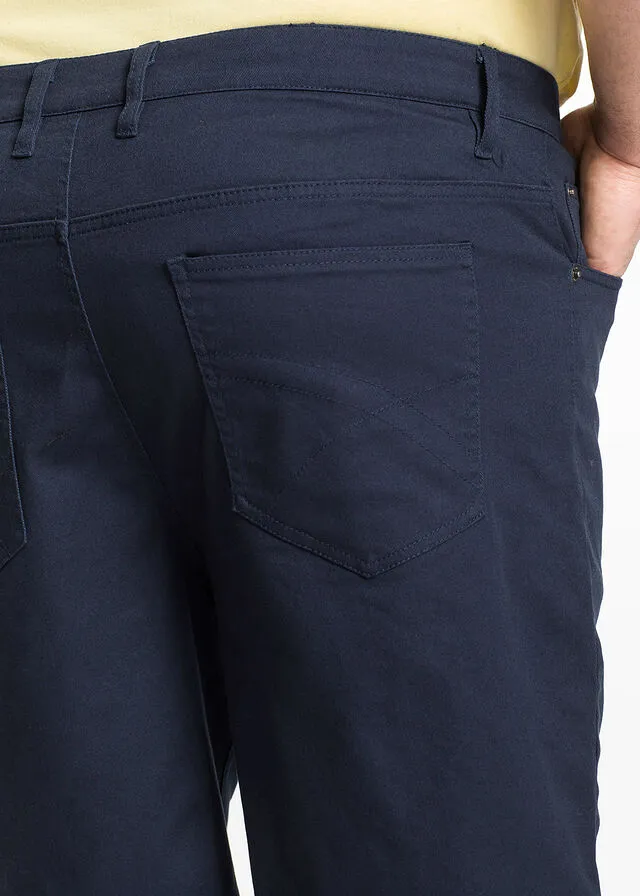 Bermudas elásticas, classic fit Azul oscuro