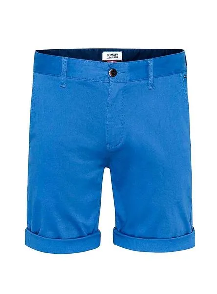 bermudas tommy jeans essential chino azul klein