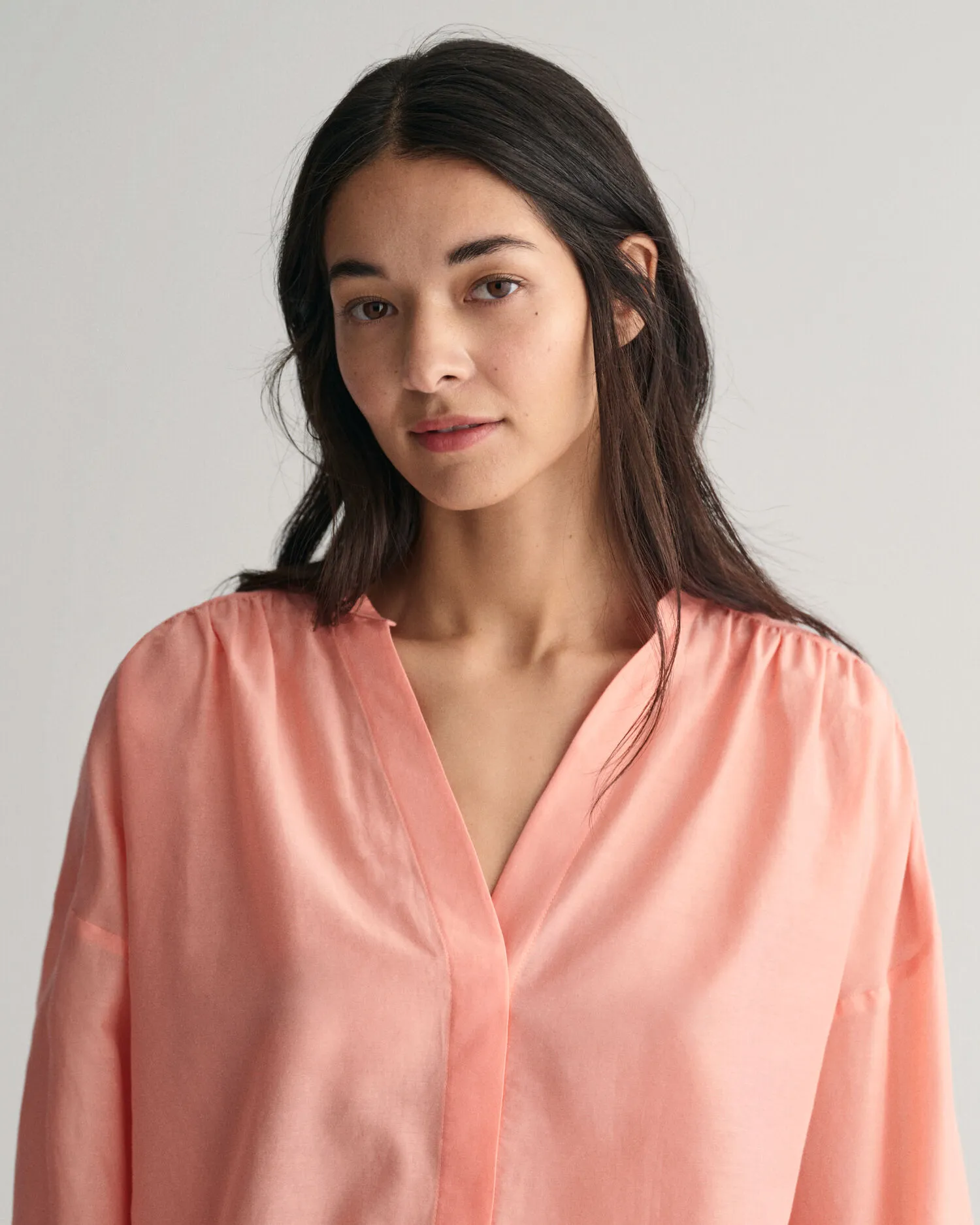 Blusa de algodón y seda