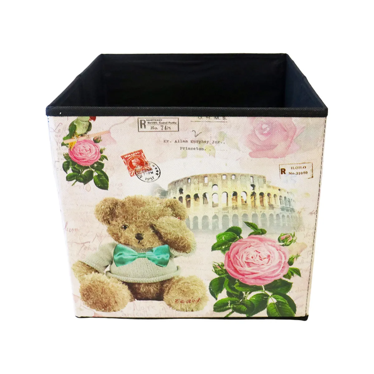 Caja Cuadrada para Almacenamiento, Diseo de Oso