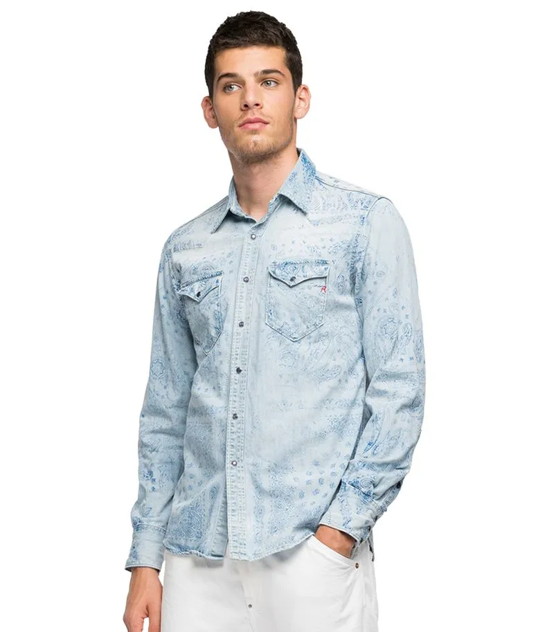 Camisa Para Hombre Shirt Replay 50528