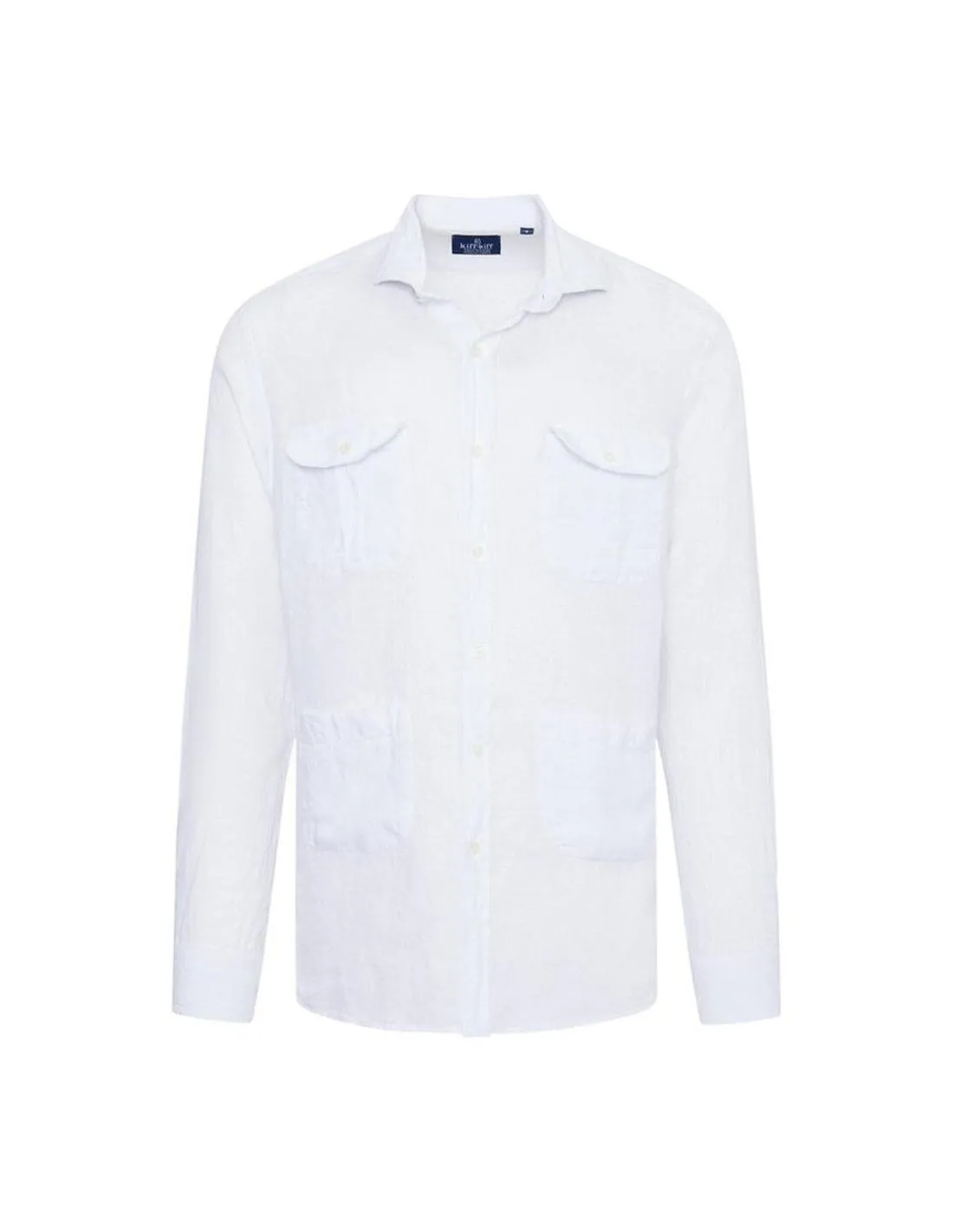 CAMISA TIPO GUAYABERA KIFFKIFF BLANCO