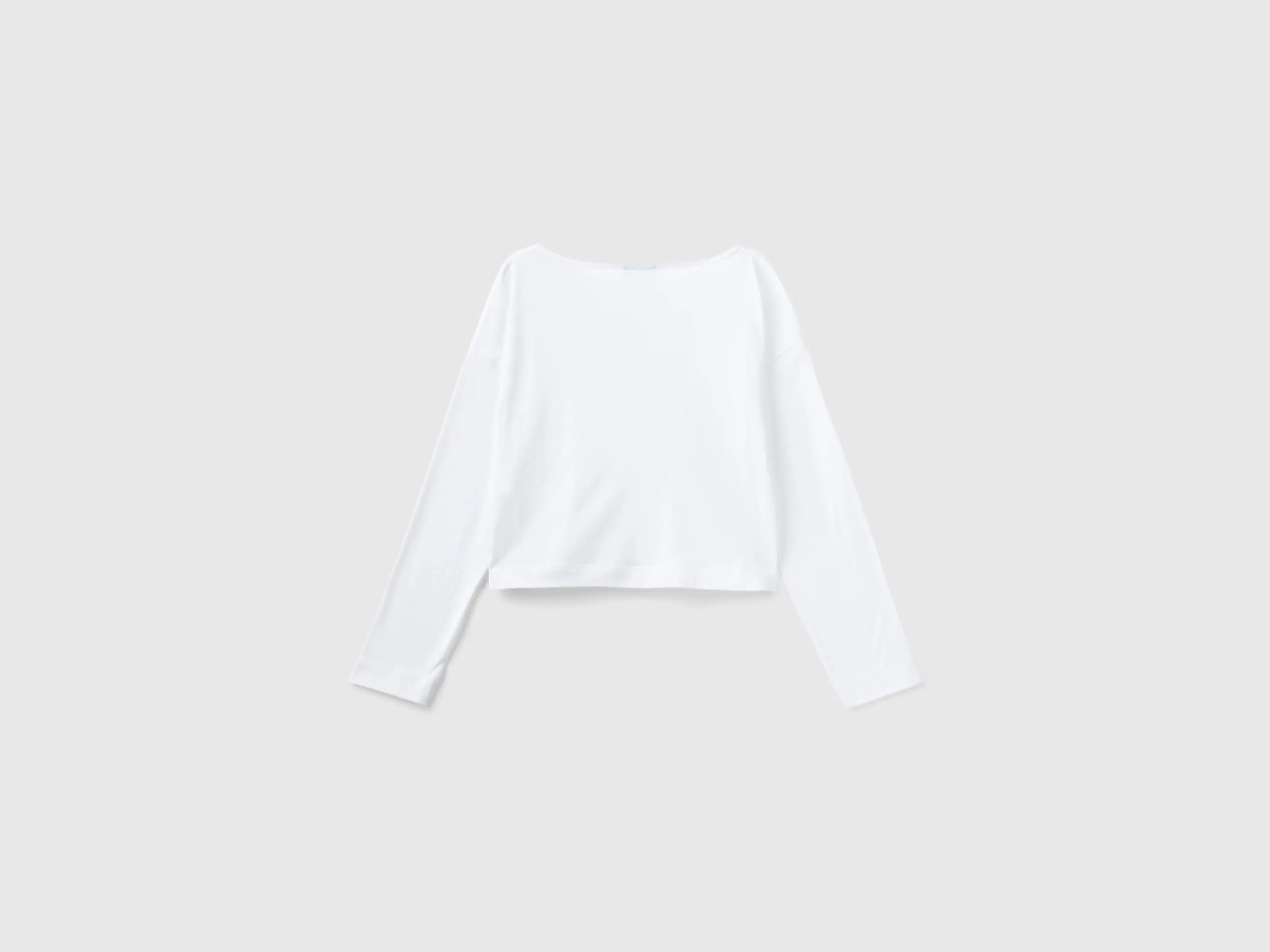 Camiseta blanca de algodón de fibra larga