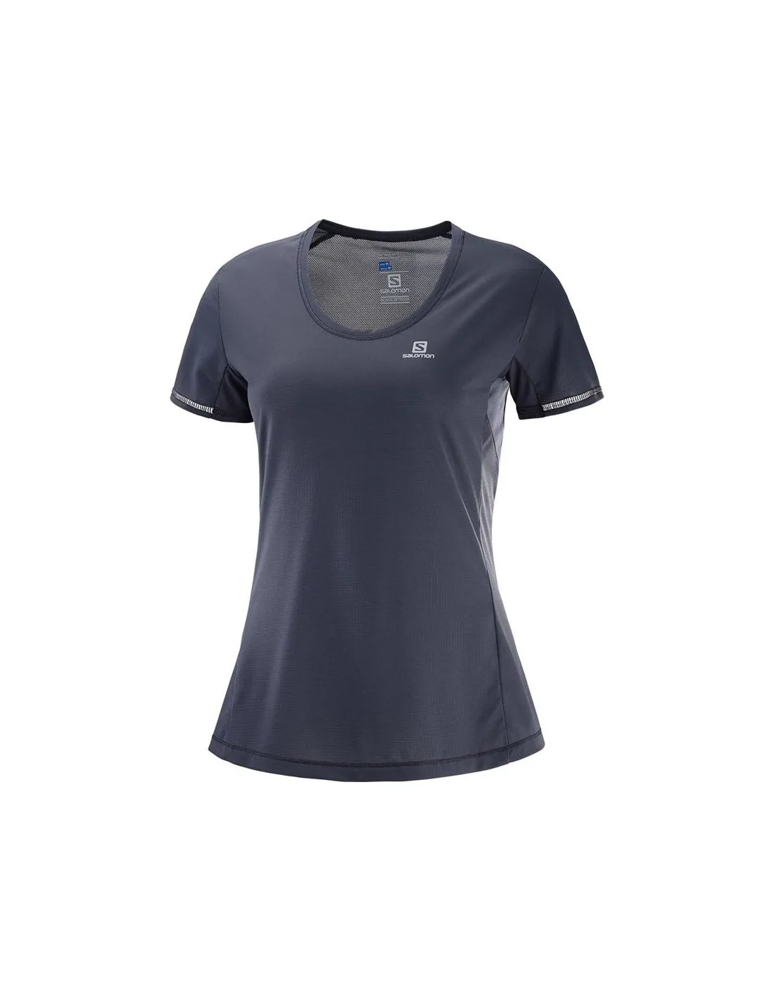 Camiseta de Fitness Salomon Agile Mujer Gris