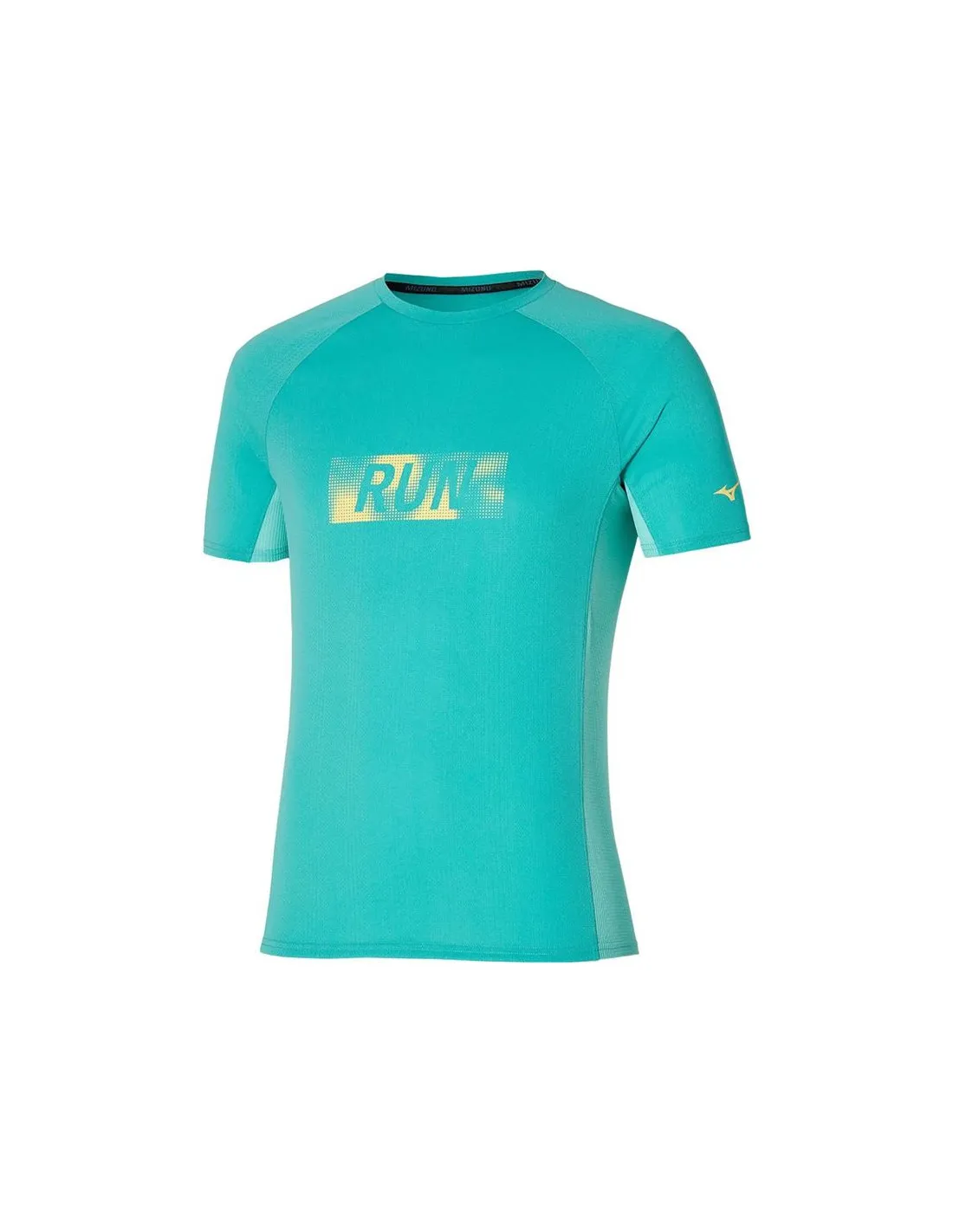 Camiseta de Running Mizuno Dryaeroflow Graphic Hombre Verde