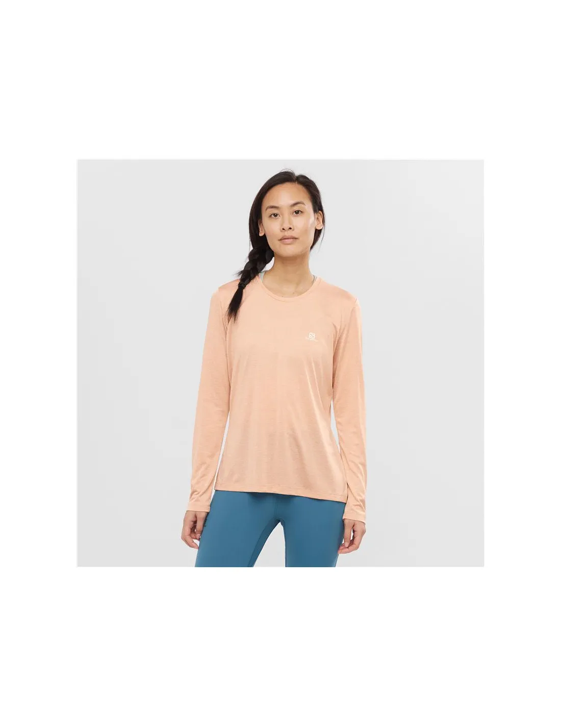 Camiseta de senderismo Salomon Agile W Pink