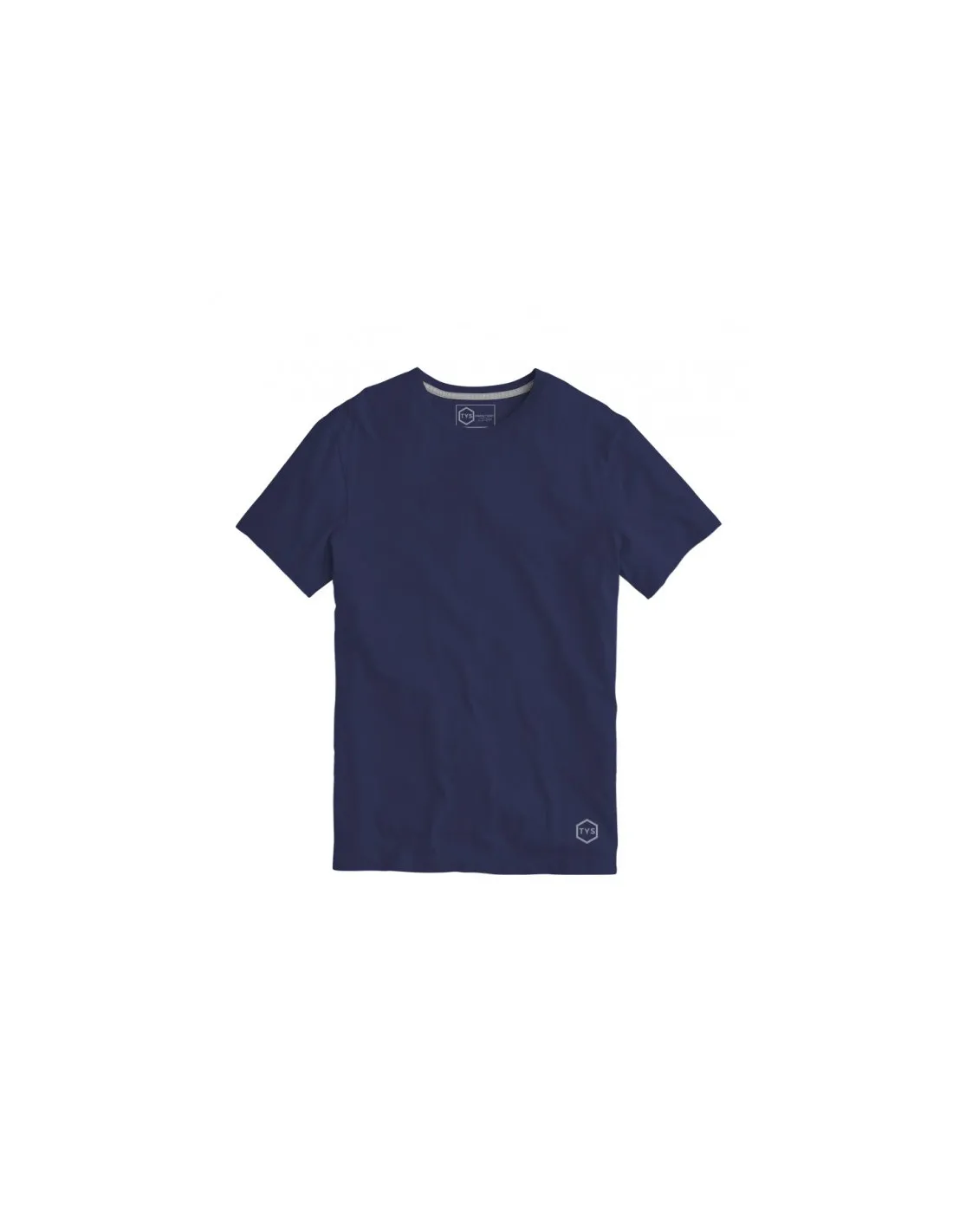 Camiseta Manga Corta Básica Azul Marino