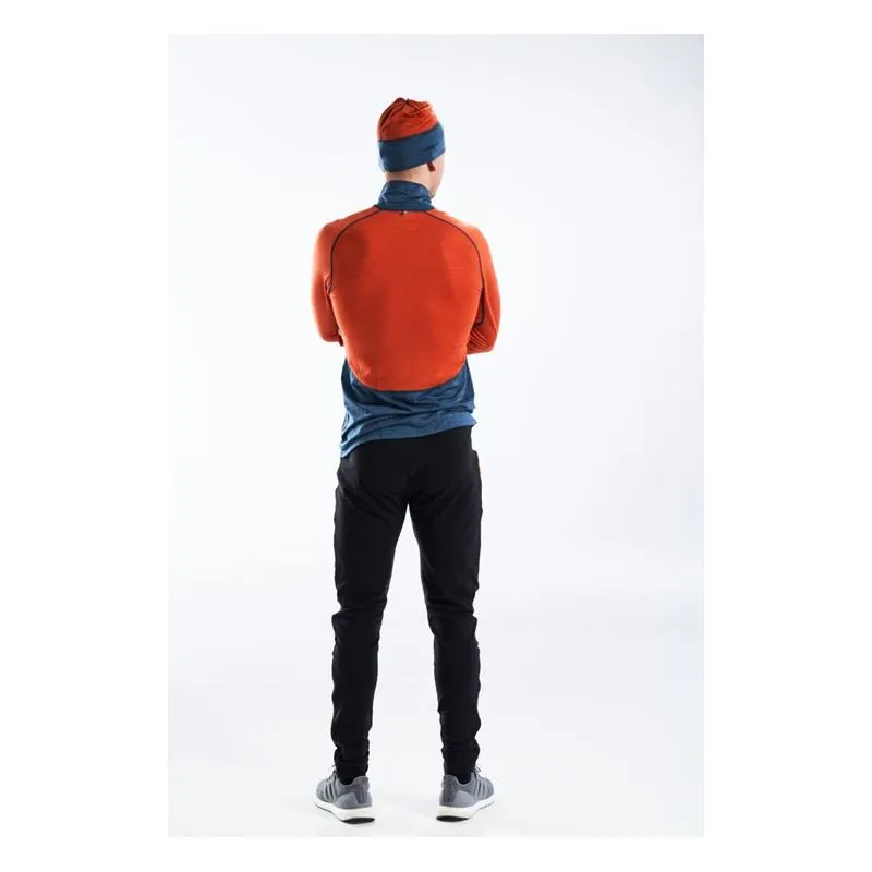 Camiseta técnica para hombre Devold Running Merino 130 Zip Neck (Pond)