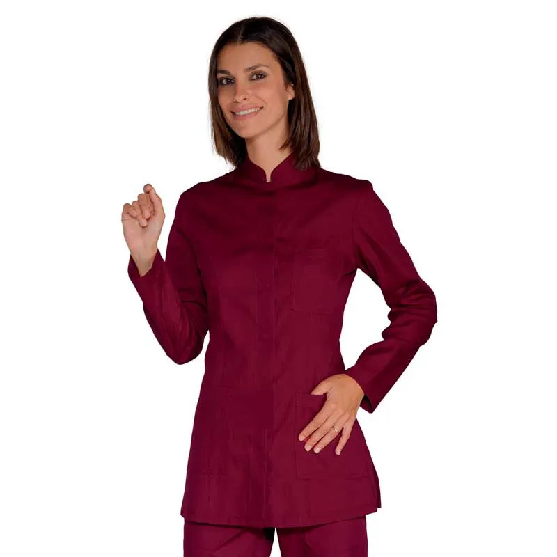 CASACA PORTOFINO BURDEOS CORCHETES MANGA LARGA ISACCO  OFERTA TALLA S Y XXL
