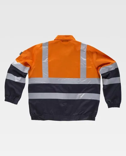 Cazadora combinada alta visibilidad Marino / Naranja