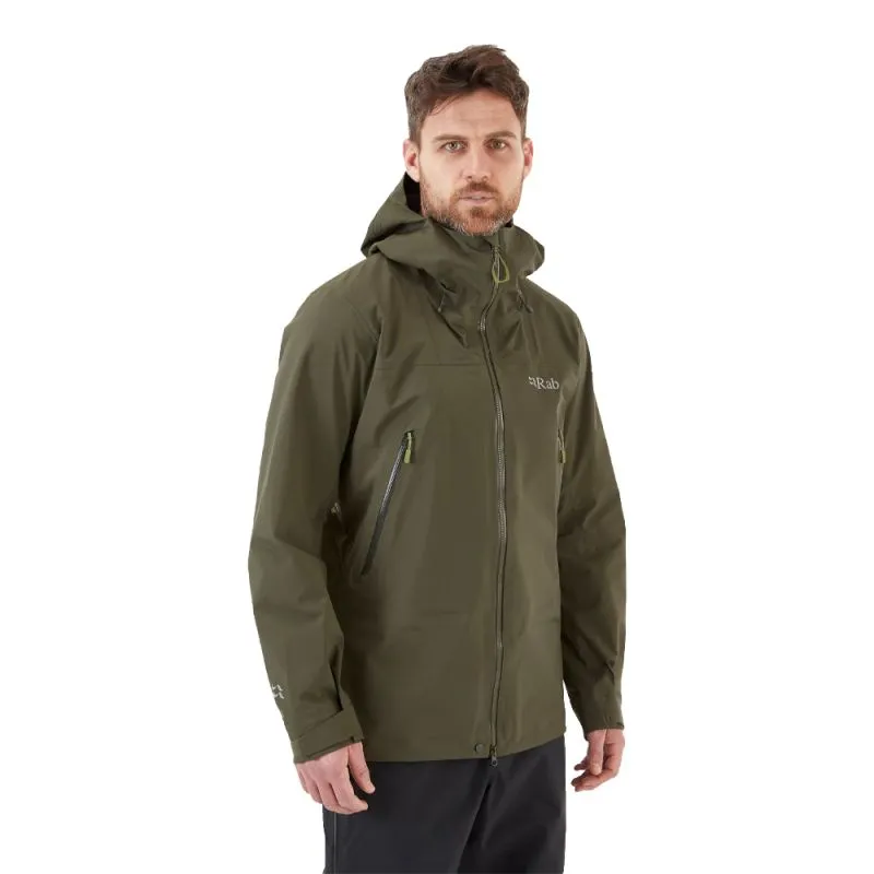 Chaqueta impermeable para hombre Rab Kangri Gtx (Army)