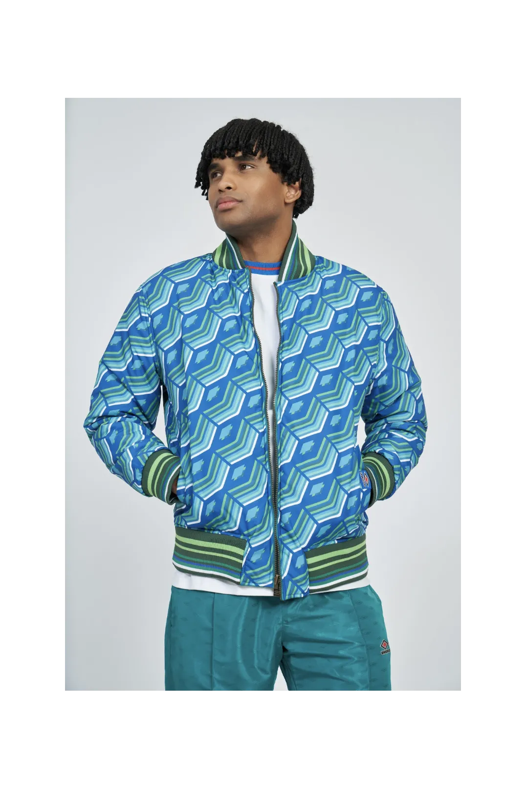 Chaqueta Umbro Reversible Ramsey Quetzal Green / Multi