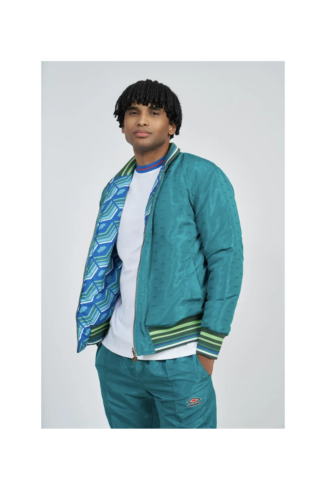 Chaqueta Umbro Reversible Ramsey Quetzal Green / Multi