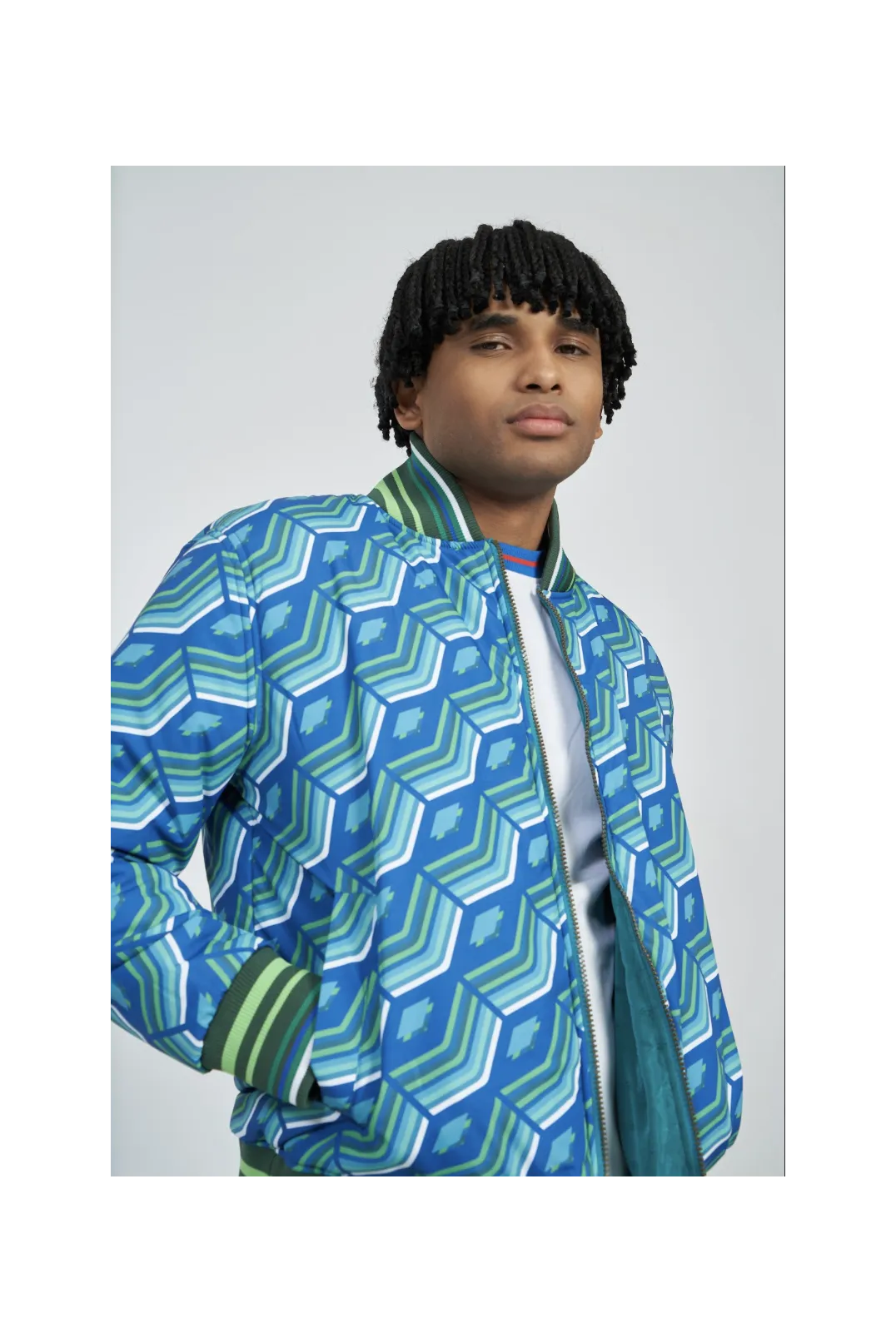 Chaqueta Umbro Reversible Ramsey Quetzal Green / Multi