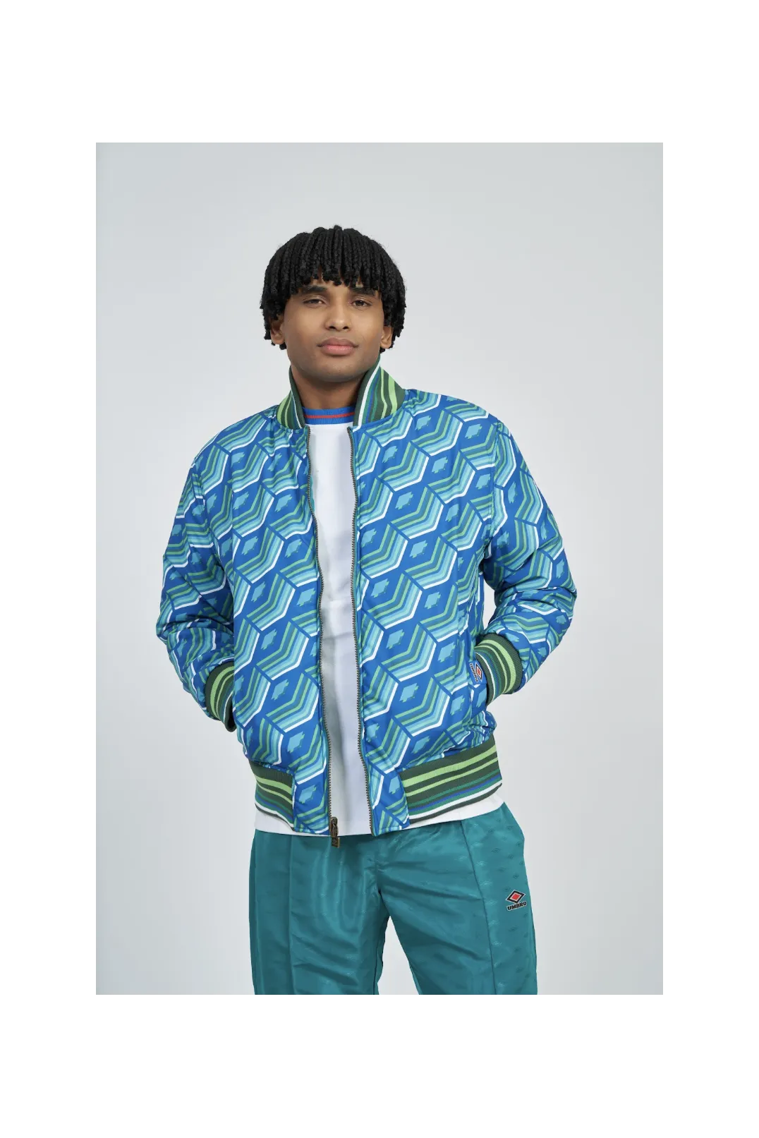 Chaqueta Umbro Reversible Ramsey Quetzal Green / Multi