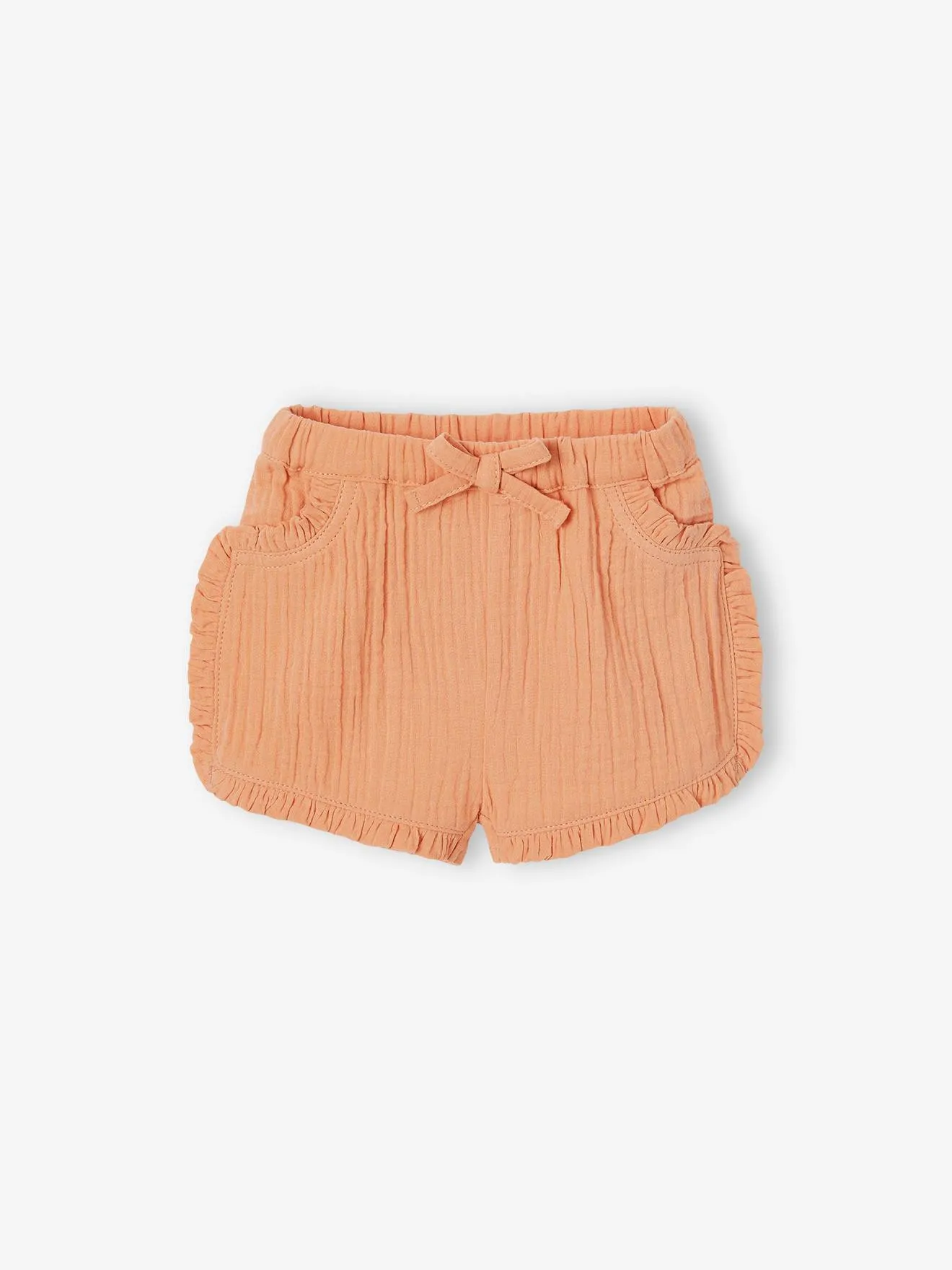 Conjunto para bebé: short, camiseta a rayas y cinta del pelo