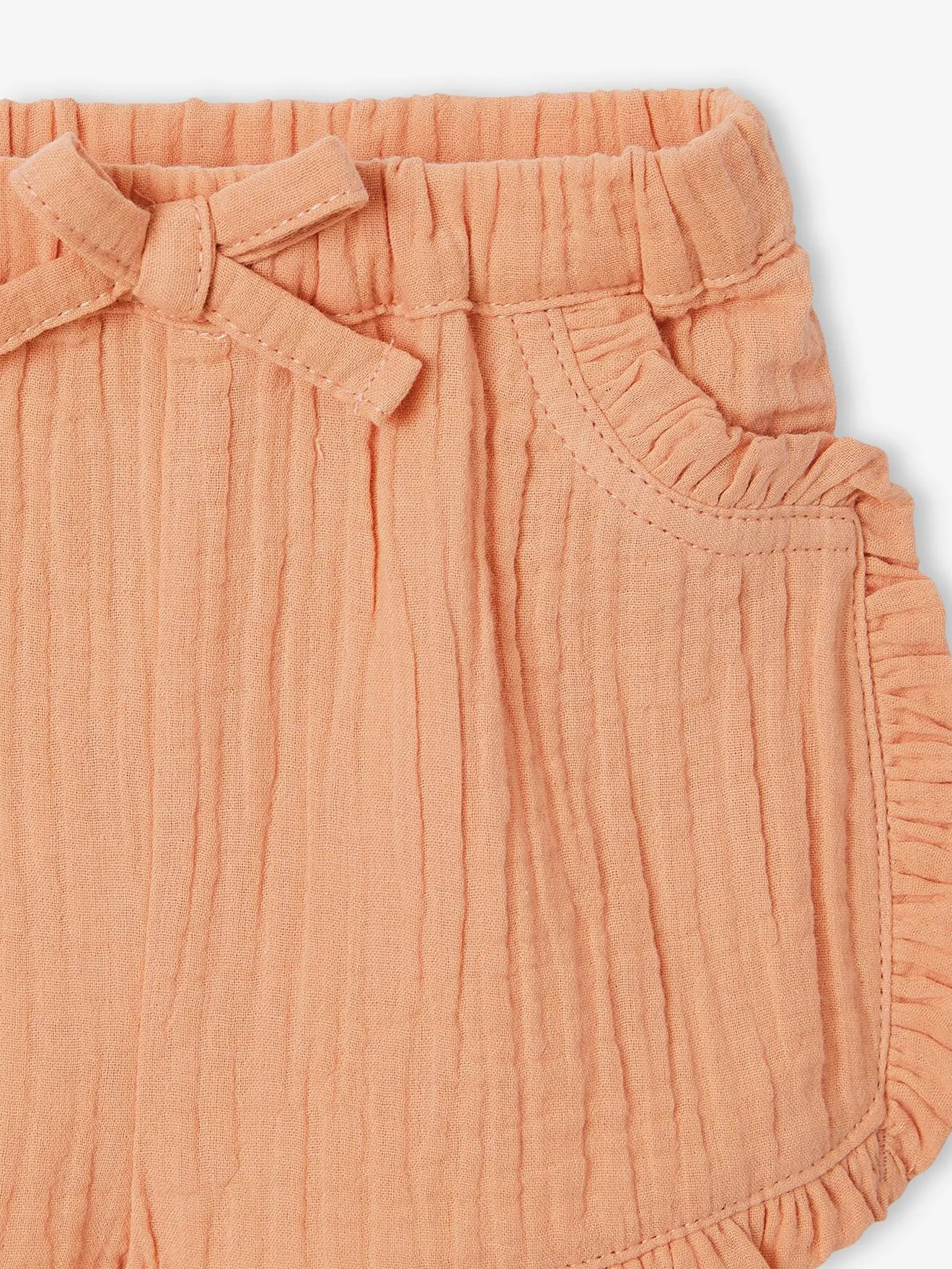 Conjunto para bebé: short, camiseta a rayas y cinta del pelo