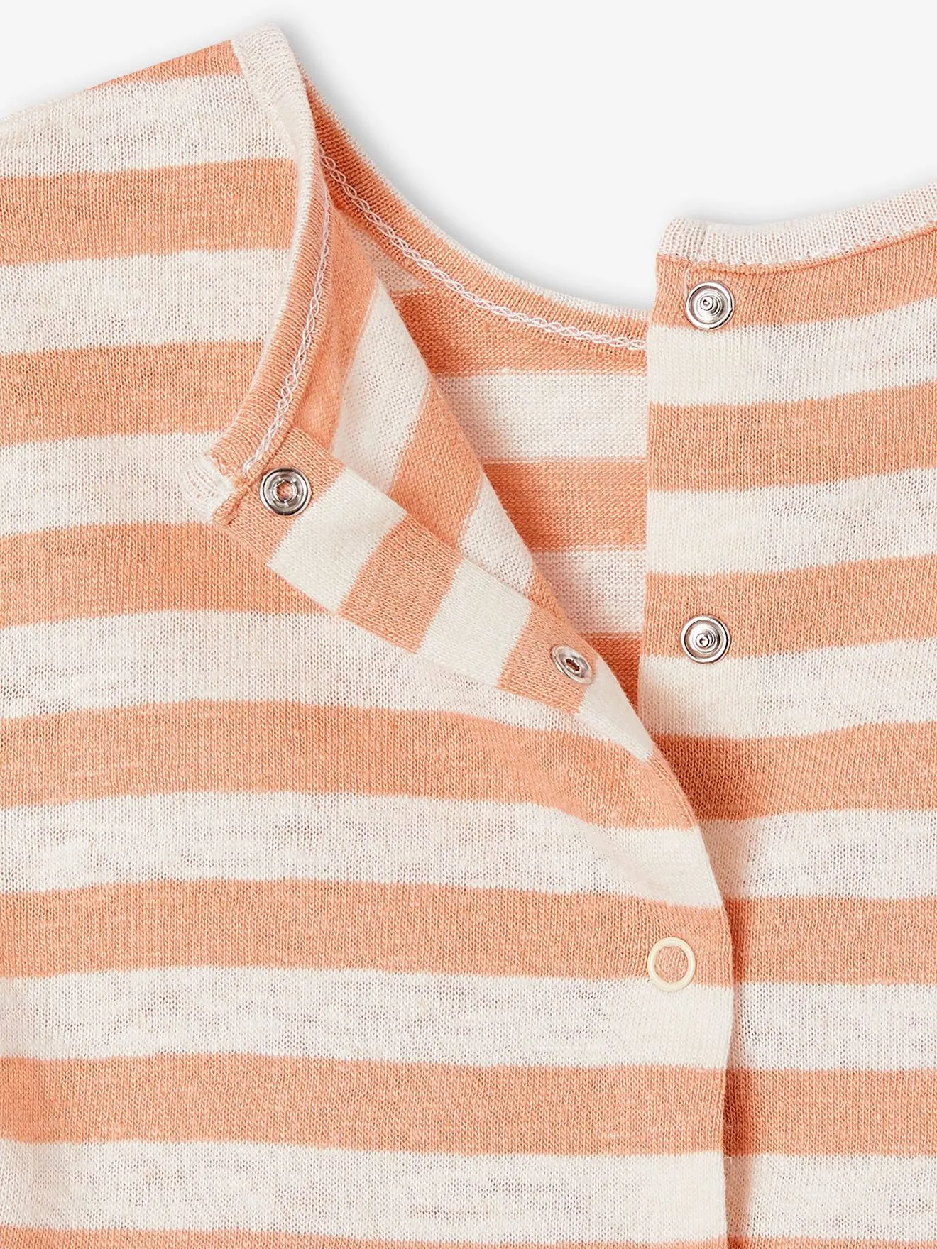 Conjunto para bebé: short, camiseta a rayas y cinta del pelo