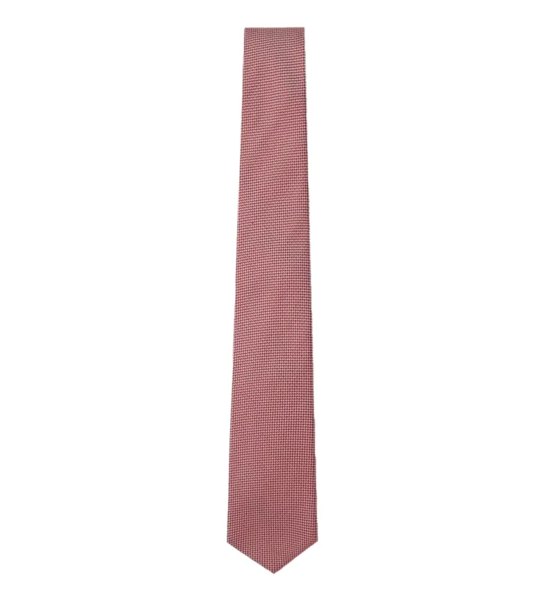 Corbata de seda Tri Colour rojo