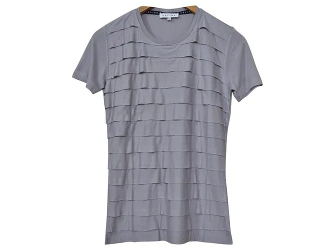 Céline camiseta gris con parte superior y camiseta de cachemira talla S SMALL 