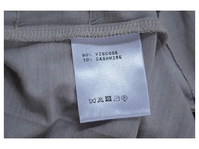 Céline camiseta gris con parte superior y camiseta de cachemira talla S SMALL 