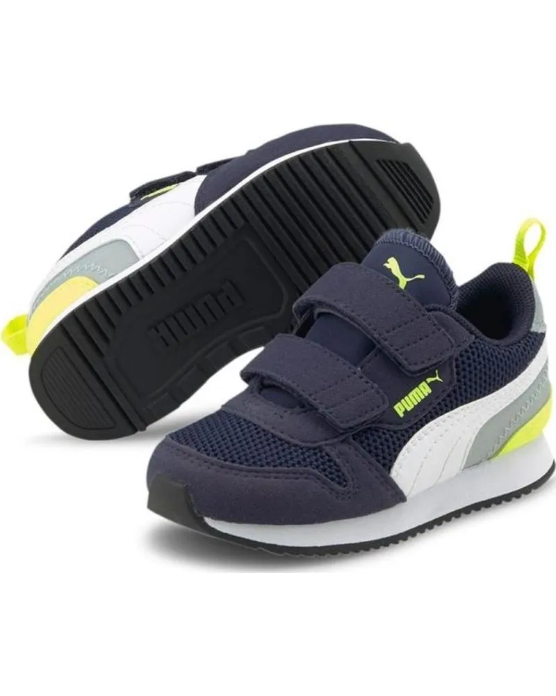 Deportivas de Niña y Niño PUMA R78 AMARILLO