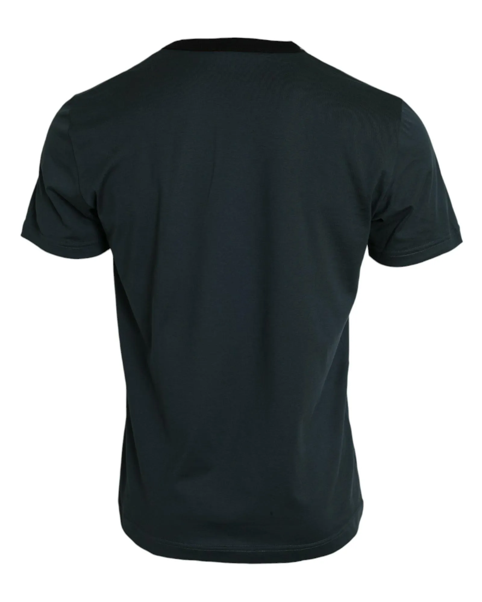DOLCE & GABBANA GRAPHIC PRINT COTTON CREW NECK TSHIRT