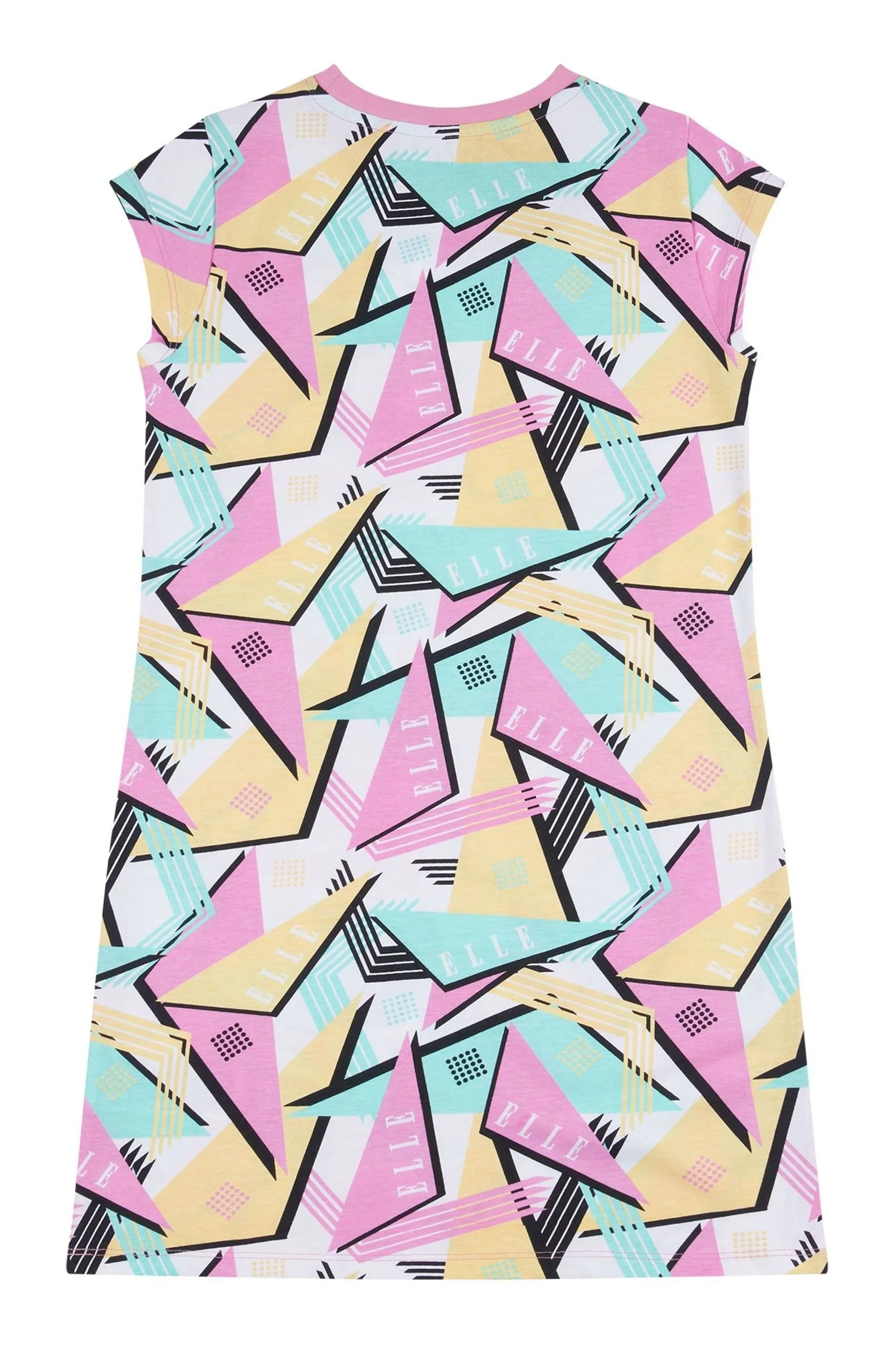 Elle Junior Girls 100% Cotton Geometric Dress