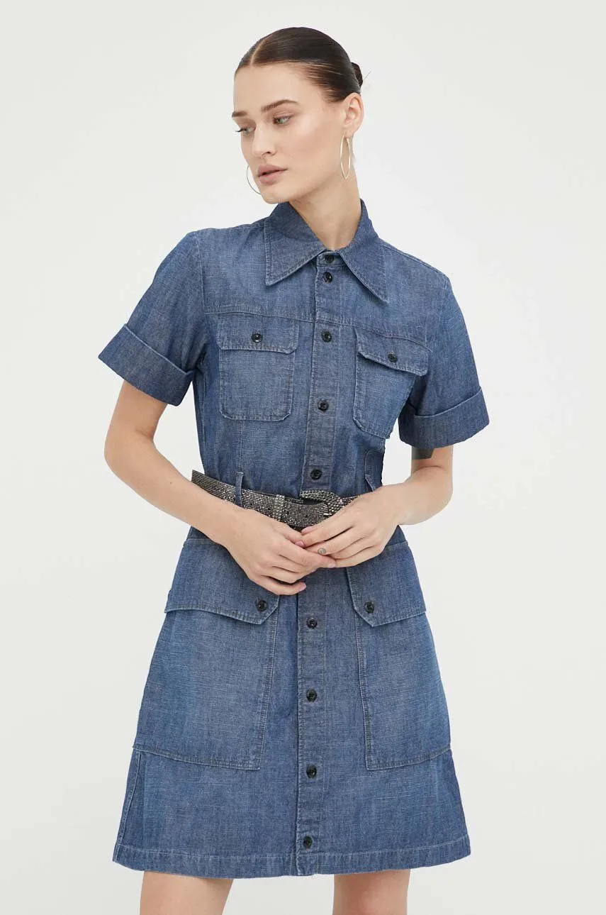 GSTAR RAW ® PREMIUM MILITARY SHIRT DRESS