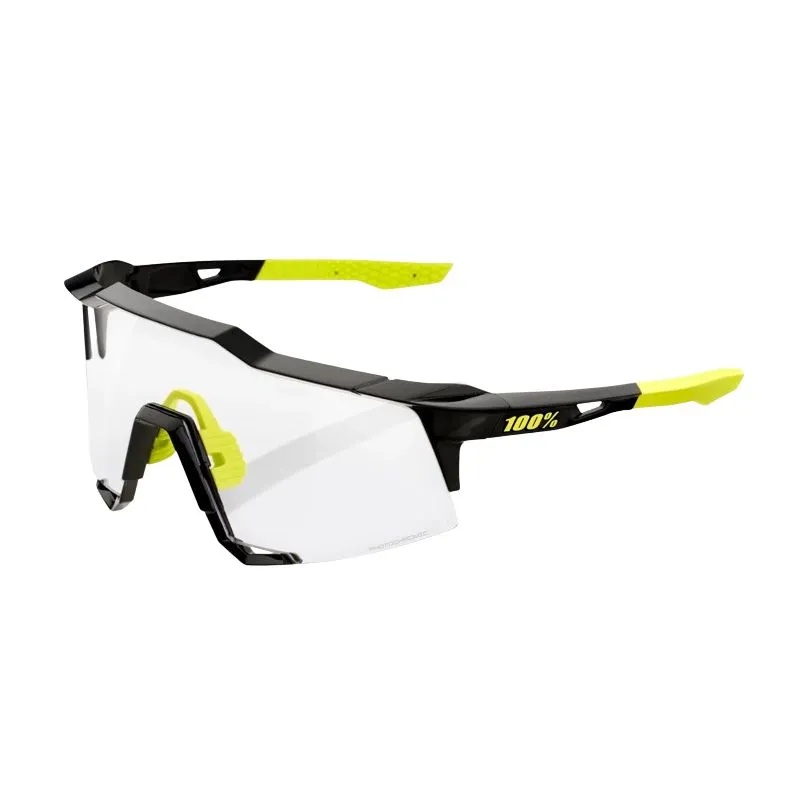 GAFAS DE SOL 100% SPEEDCRAFT (NEGRO BRILLANTE  LENTE FOTOCROMáTICA) CAT. 02