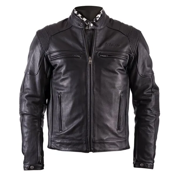Helstons Trust Leather Plain Black 