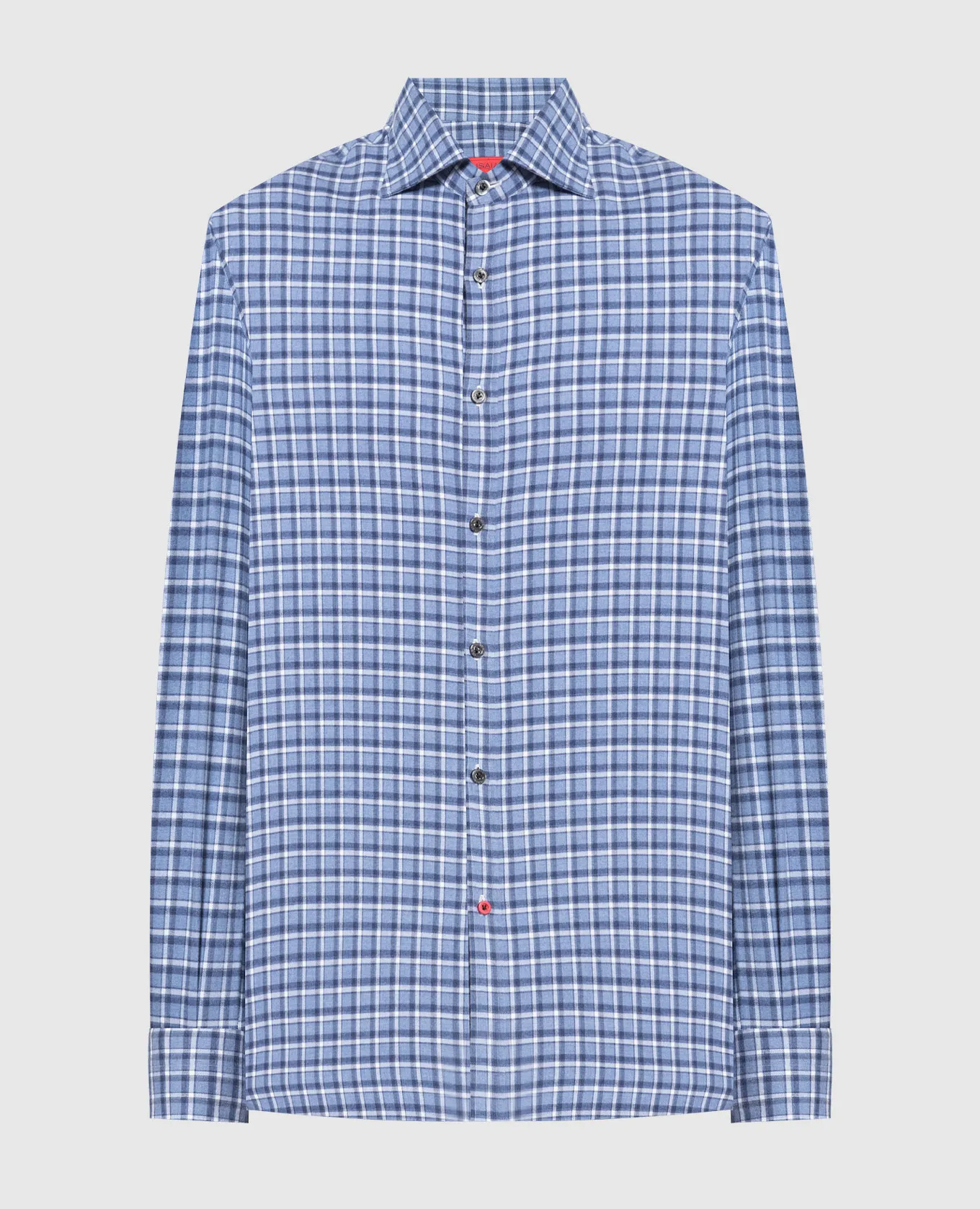 ISAIA Blue checked shirt