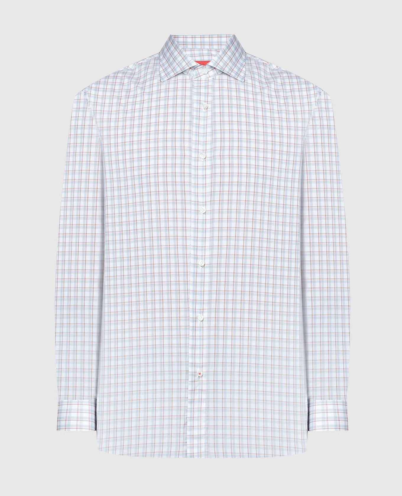 ISAIA Gray checked shirt