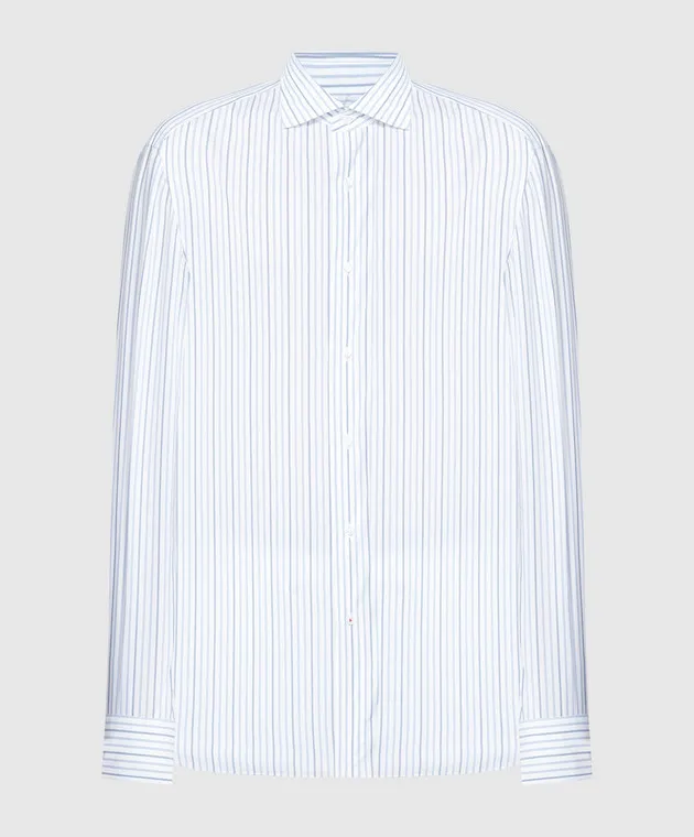 ISAIA White striped shirt