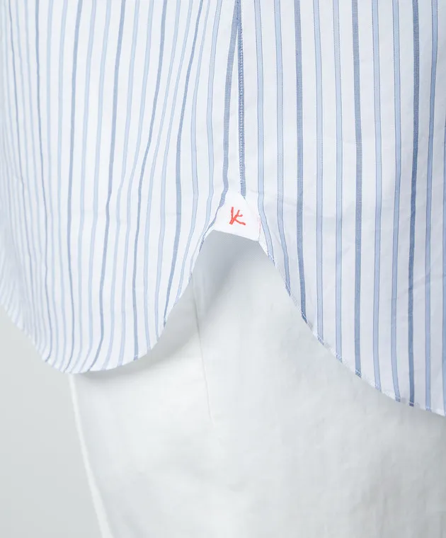 ISAIA White striped shirt