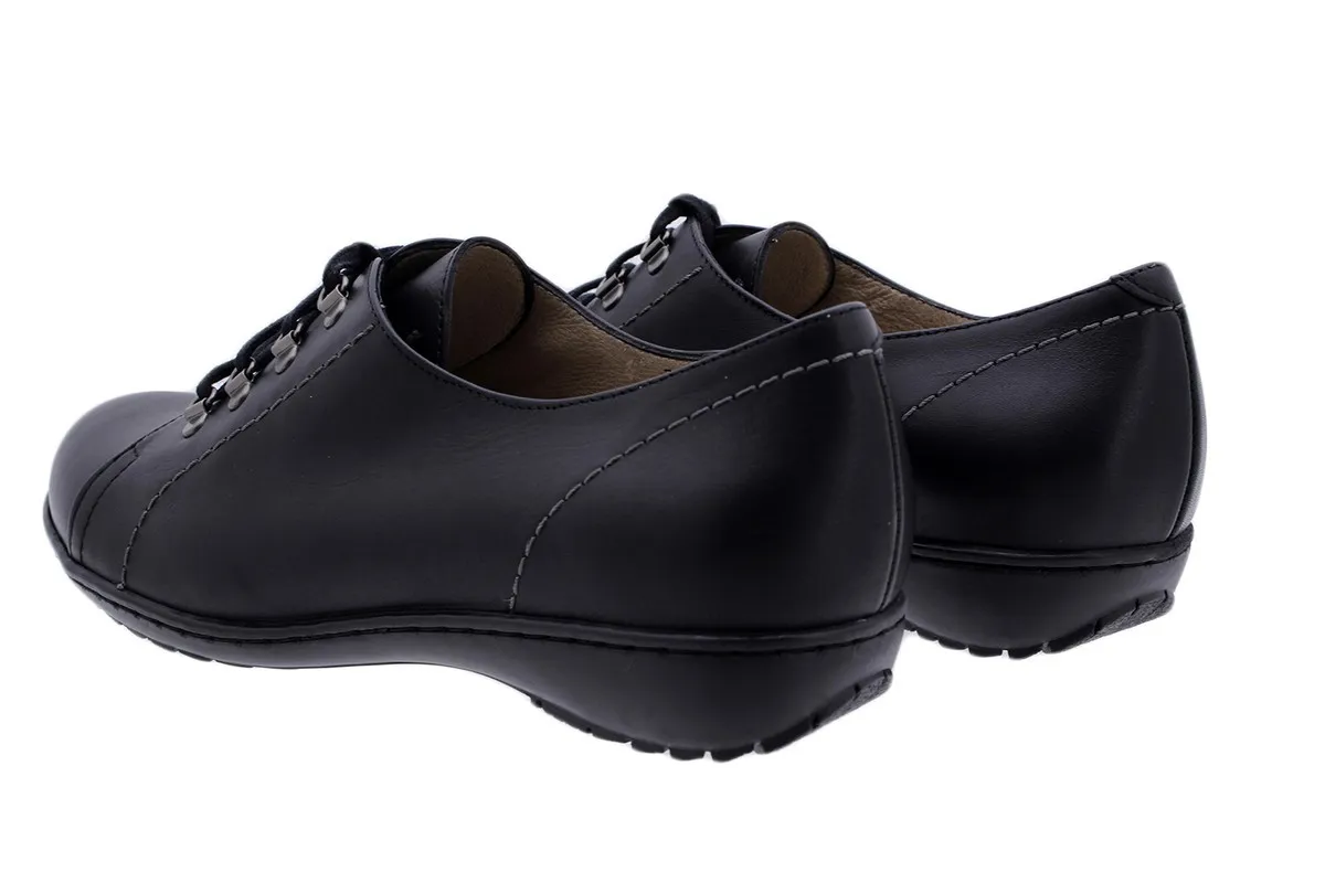 LACEUP SHOE BLACK LEATHER