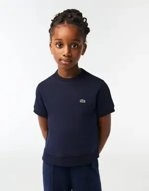Lacoste Camiseta de niña Lacoste en felpa de algodón con parte trasera plisada