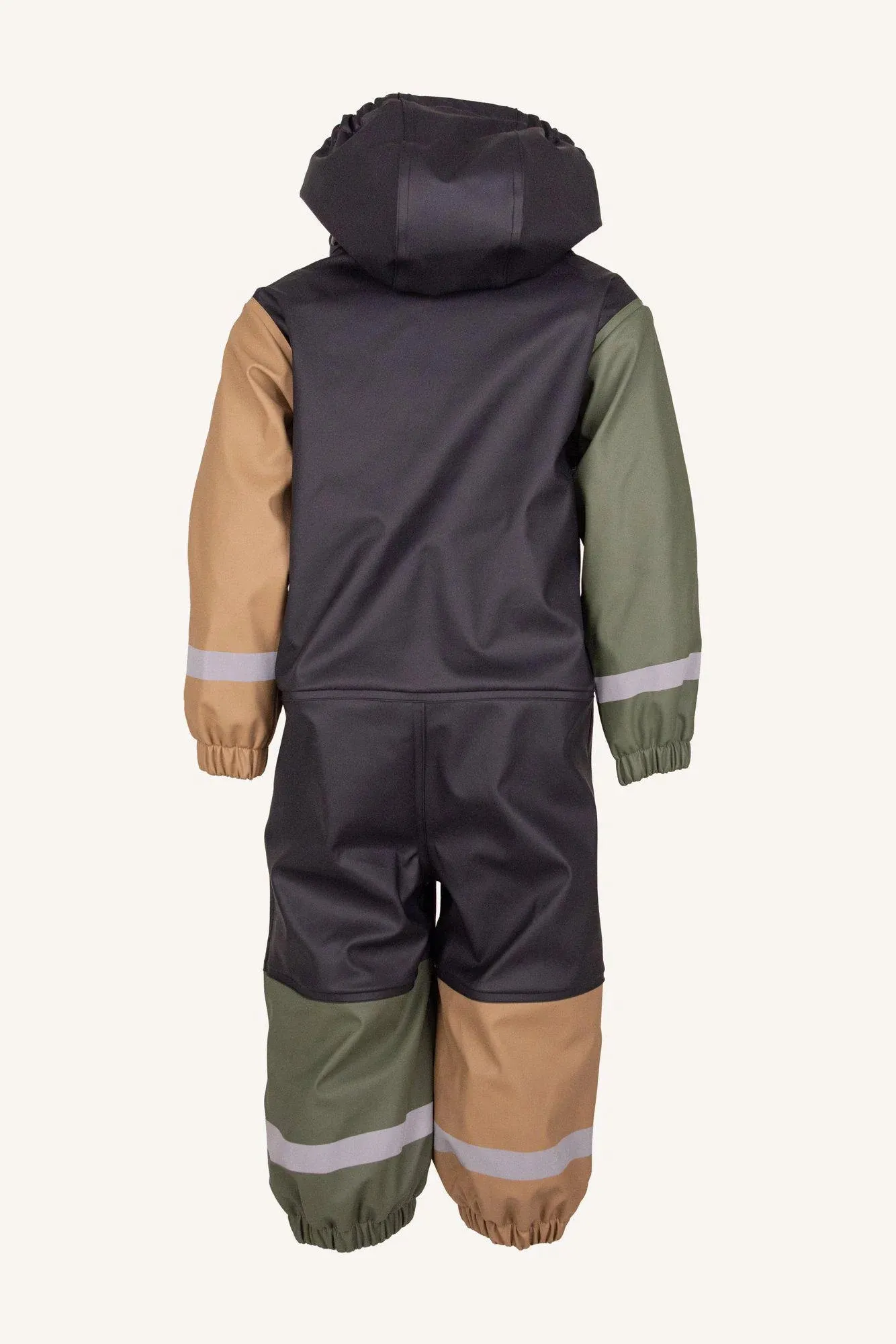 Lindberg Fagerhult Rain Baby Overall, F Anth/green