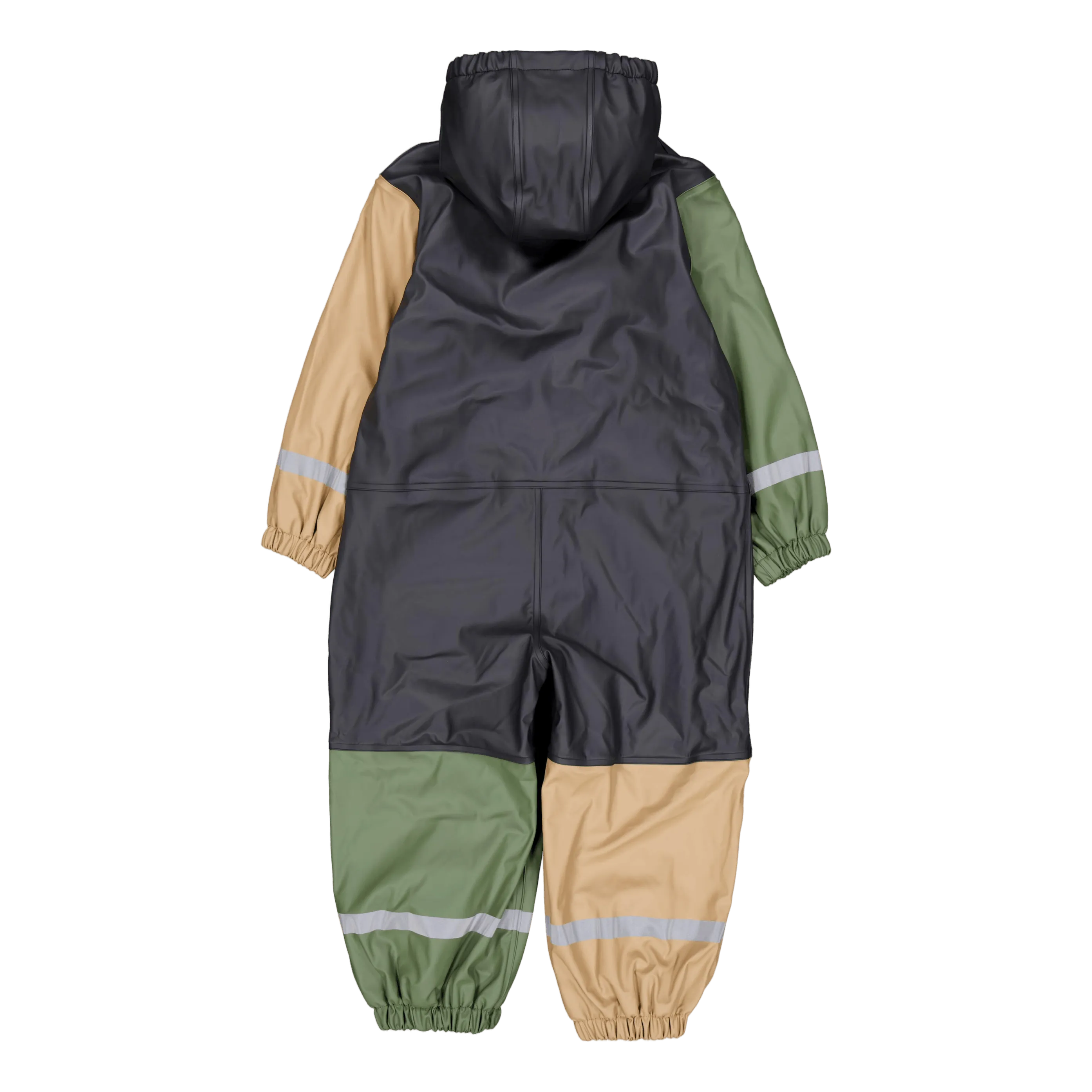 Lindberg Fagerhult Rain Baby Overall, F Anth/green