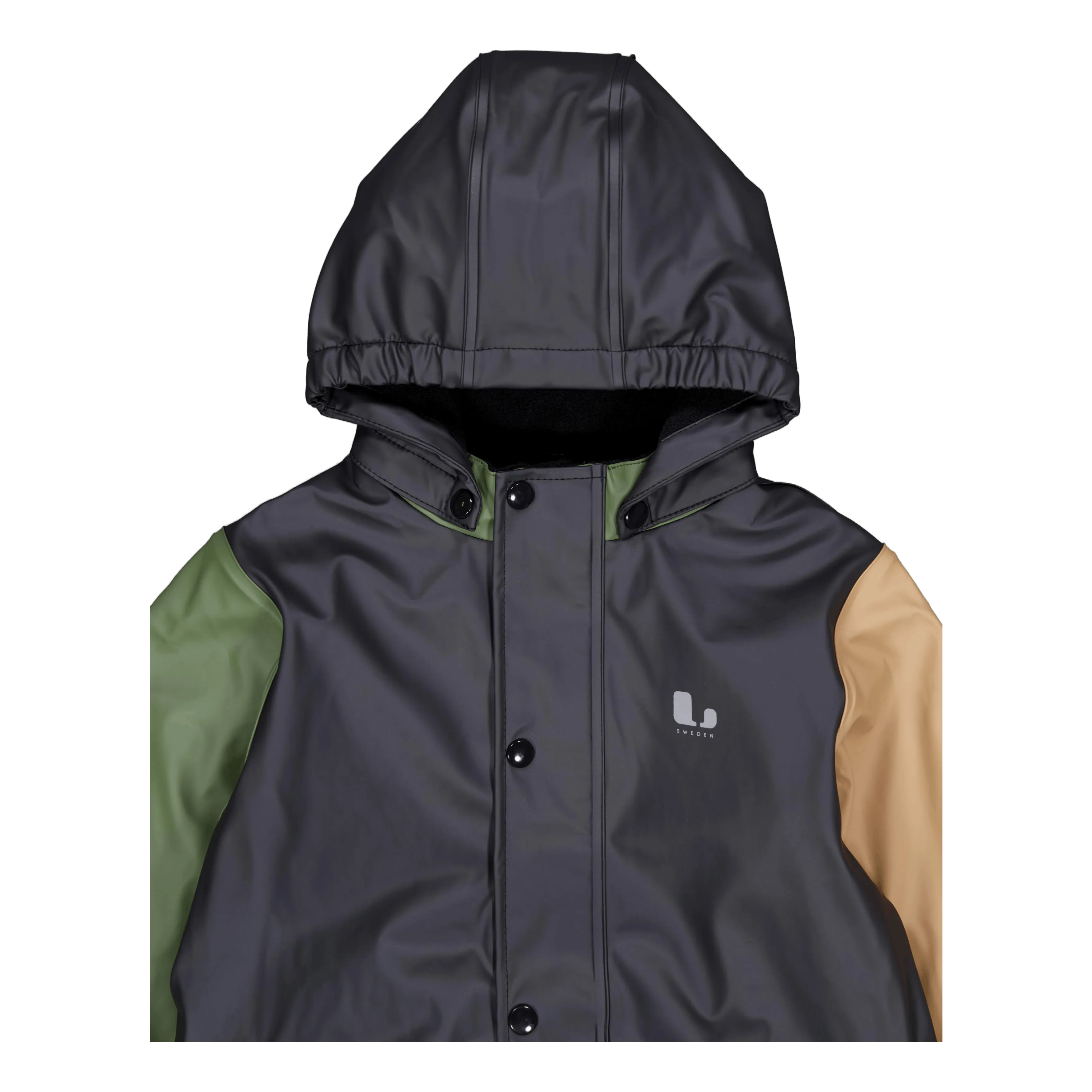 Lindberg Fagerhult Rain Baby Overall, F Anth/green